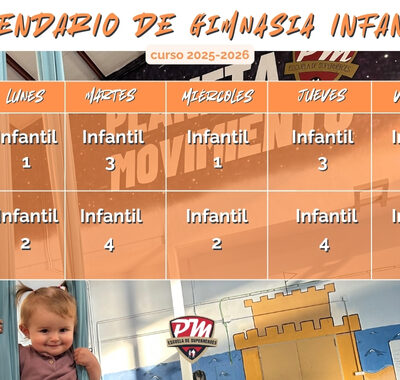Calendario de Gimnasia infantil en Cuenca